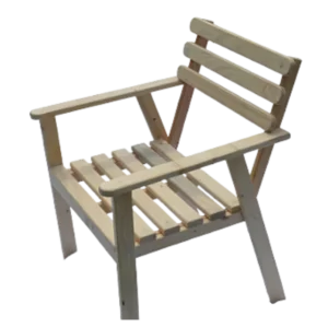 Fauteuil-de-jardin-bois-brut-Ref-105021