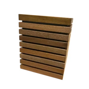 Petit cache pot bois rouge_enviemaine