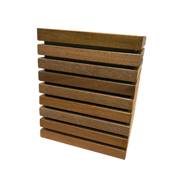 Petit cache pot bois rouge_enviemaine